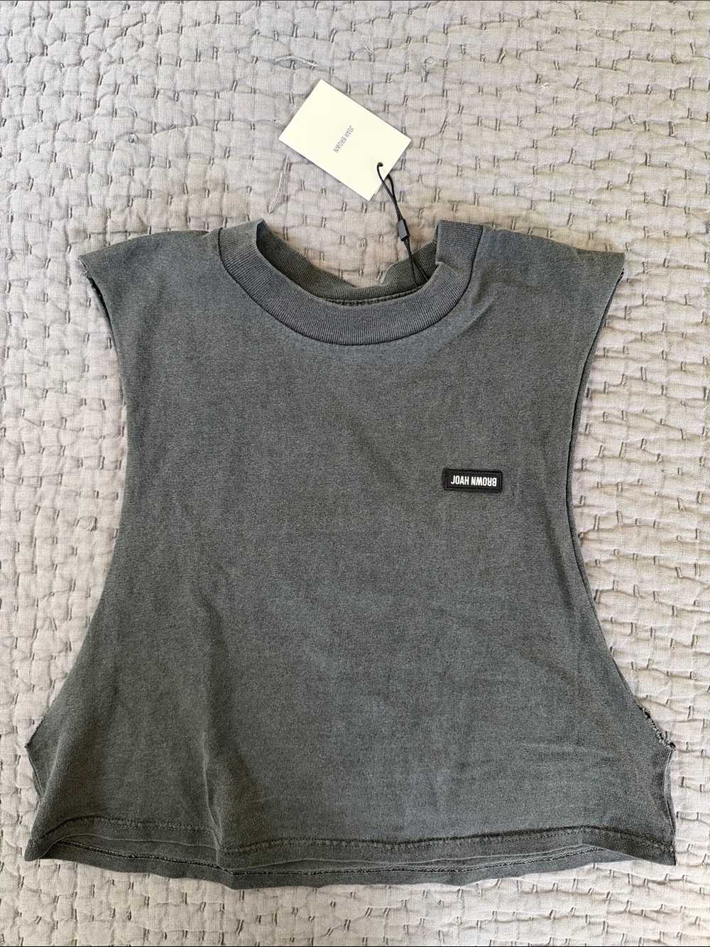 NWT Joah Brown Cut Off Boyfriend Tank